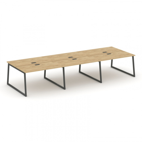 Style Project Рабочая станция 2-х сторон. SN-4T1.DRS-064 Акация Лорка/Металл Антрацит/Заглушка Пласт фото 11