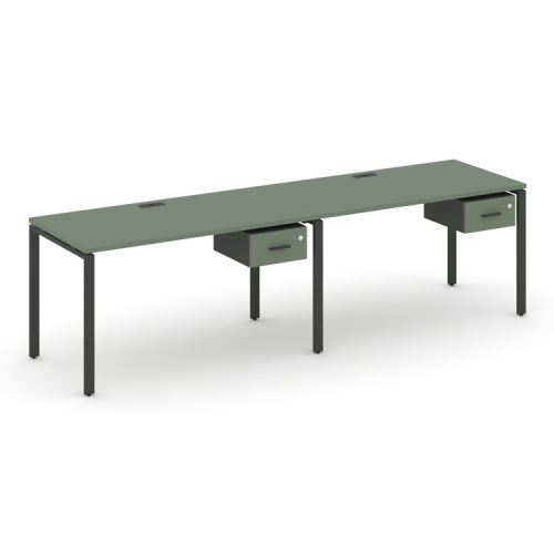 Бенч-система на 2 места с подвесными тумбами Concept CN.ORS-109 фото 2