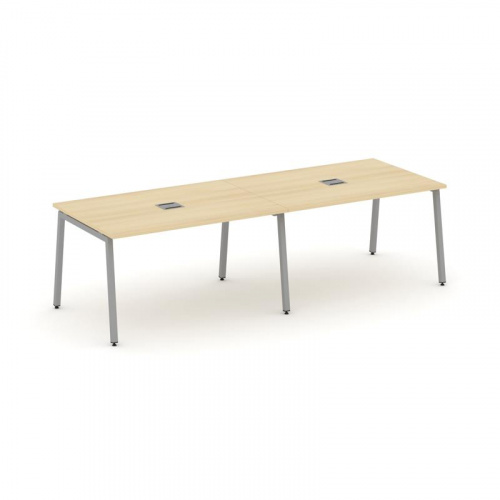 Style Project Стол переговорный SN-4A.SPRG-012 Дуб Наварра/Металл Белый 2360*980*750 фото 14