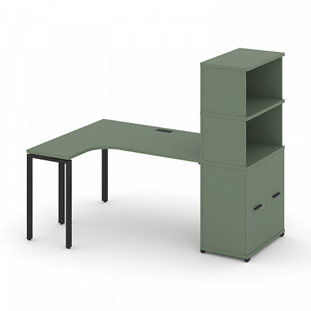 Стол эргономичный с опорным распашным шкафом Concept CN.SA-216(L)