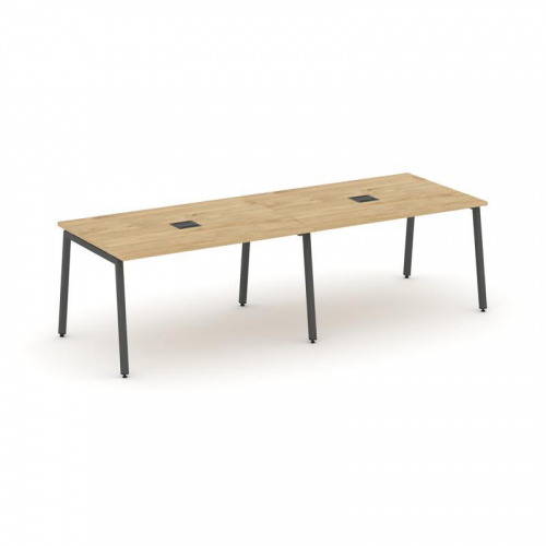 Style Project Стол переговорный SN-4A.SPRG-012 Дуб Наварра/Металл Белый 2360*980*750 фото 27