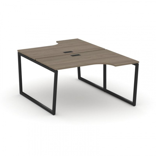 Style Project Рабочая станция эргоном. SN-4T2.DRPA-021 Акация Лорка/Металл Антрацит/Заглушка Пластик фото 6