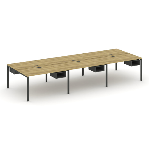 Бенч-система на 6 мест с подвесными тумбами Concept CN.DRS-144 фото 4