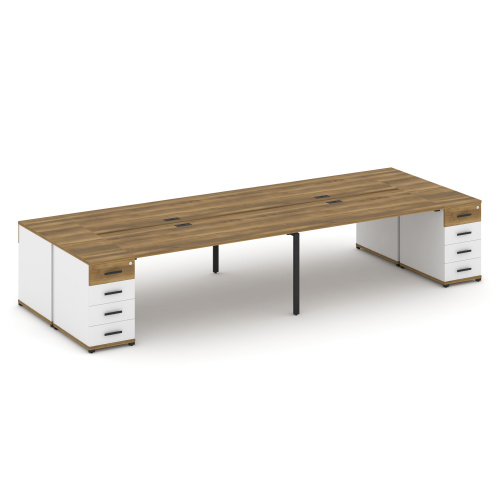 Бенч-система на 4 места с 2 опорными тумбами Concept CN.DRS-428 фото 7