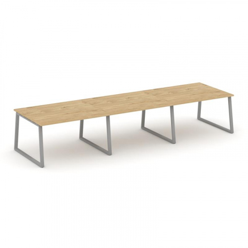 Style Project Стол переговорный SN-6T1.SPRG-052.3 Акация Лорка/Металл Антрацит 3540*1180*750