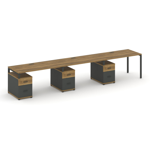 Бенч-система на 3 места с 3 опорными тумбами Concept CN.ORS-347