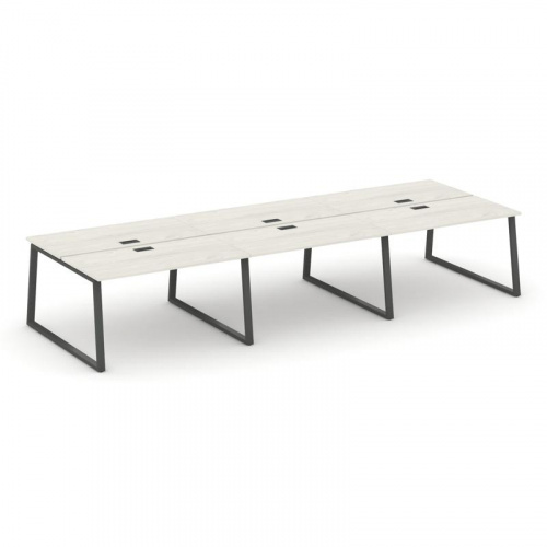 Style Project Рабочая станция 2-х сторон. SN-6T1.DRS-062 Акация Лорка/Металл Антрацит/Заглушка Пласт фото 24