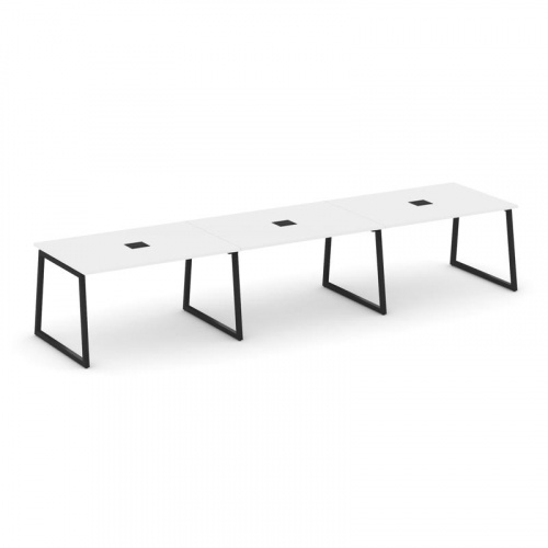 Style Project Стол переговорный SN-4T1.SPRG-021 Акация Лорка/Металл Антрацит/Заглушка Металл Антраци фото 6