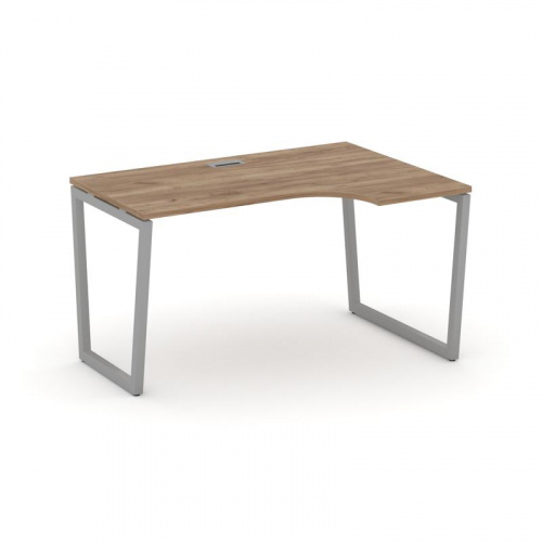 Style Project Стол рабочий эргоном. SN-4T2.SPA-001(R) Акация Лорка/Металл Антрацит/Заглушка Пластик фото 9