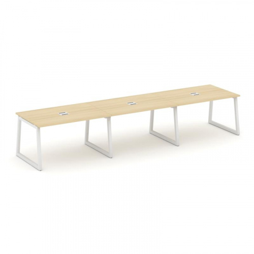 Style Project Стол переговорный SN-5T1.SPRG-023 Акация Лорка/Металл Антрацит/Заглушка Металл Антраци фото 22