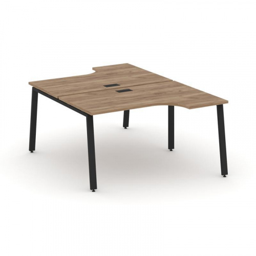 Style Project Рабочая станция эргоном. SN-6A.DRPA-002 Тиквуд Светлый/Металл Антрацит 1580*1232/1992* фото 14