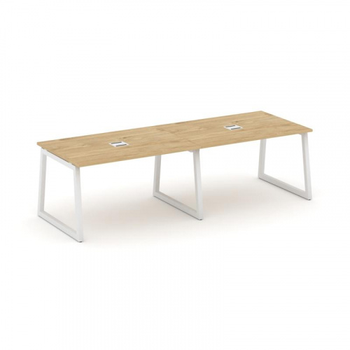 Style Project Стол переговорный SN-5T1.SPRG-012 Акация Лорка/Металл Антрацит/Заглушка Металл Антраци