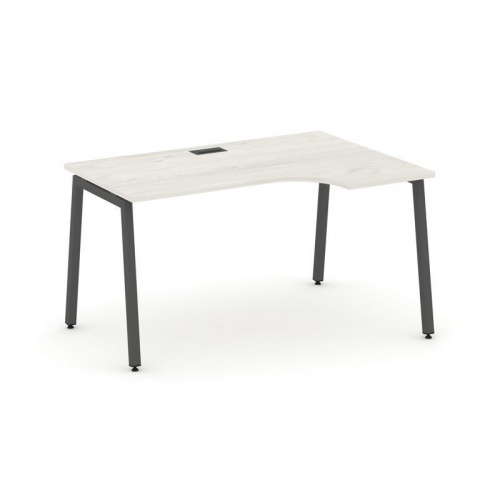 Style Project Стол рабочий эргоном. SN-4A.SPA-002(R) Дуб Табак/Металл Белый 1580*600/980*750 фото 21