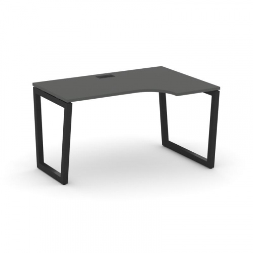 Style Project Стол рабочий эргоном. SN-5T2.SPA-011(R) Акация Лорка/Металл Антрацит/Заглушка Пластик фото 7