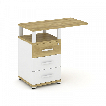 Тумба приставная с 3 ящиками Concept CN.TUS-002 W