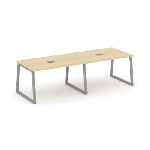 Style Project Стол переговорный SN-6T1.SPRG-013 Акация Лорка/Металл Антрацит/Заглушка Металл Антраци фото 21