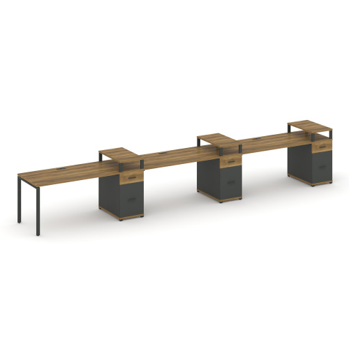 Бенч-система на 3 места с 3 опорными тумбами Concept CN.ORS-463