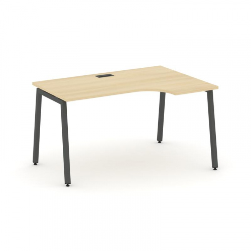 Style Project Стол рабочий эргоном. SN-4A.SPA-002(R) Дуб Табак/Металл Белый 1580*600/980*750 фото 23