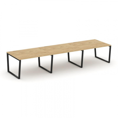 Style Project Стол переговорный SN-6T2.SPRG-052.3 Акация Лорка/Металл Антрацит 3540*1180*750