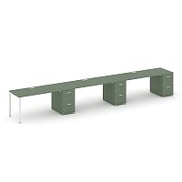 Бенч-система на 3 места с 3 опорными тумбами Concept CN.ORS-447