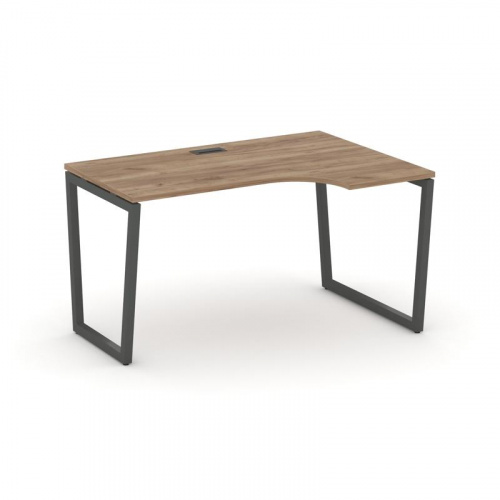 Style Project Стол рабочий эргоном. SN-4T2.SPA-001(R) Акация Лорка/Металл Антрацит/Заглушка Пластик фото 23