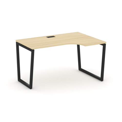 Style Project Стол рабочий эргоном. SN-4T2.SPA-001(R) Акация Лорка/Металл Антрацит/Заглушка Пластик фото 19