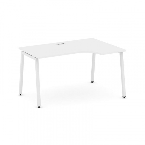 Style Project Стол рабочий эргоном. SN-4A.SPA-002(R) Дуб Табак/Металл Белый 1580*600/980*750 фото 17