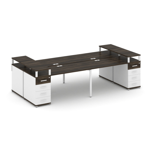 Бенч-система на 4 места с 2 опорными тумбами Concept CN.DRS-442 фото 10