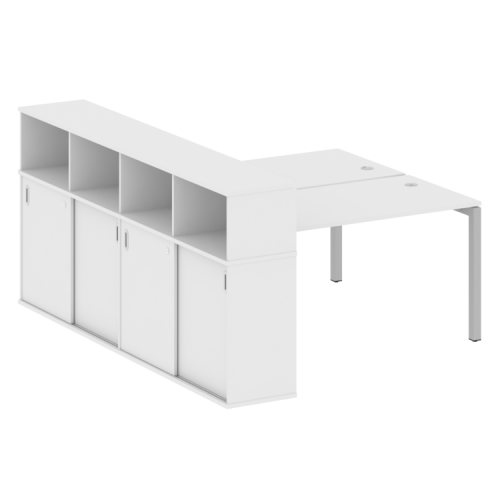 Бенч-система с шкафом-купе на П-обр. м/к Metal System Quattro 50БП.РС-СШК-4.3 фото 7 Бенч-система с шкафом-купе на П-обр. м/к Metal System Quattro 50БП.РС-СШК-4.3 фото 7