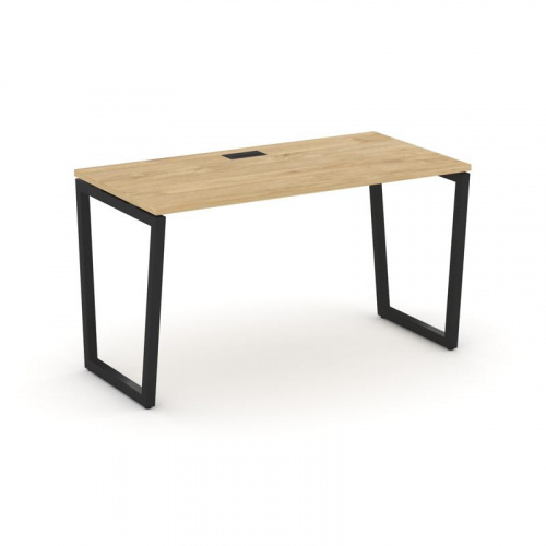 Style Project Стол письменный SN-4T2.SP-004 Акация Лорка/Металл Антрацит/Заглушка Пластик Черный 158