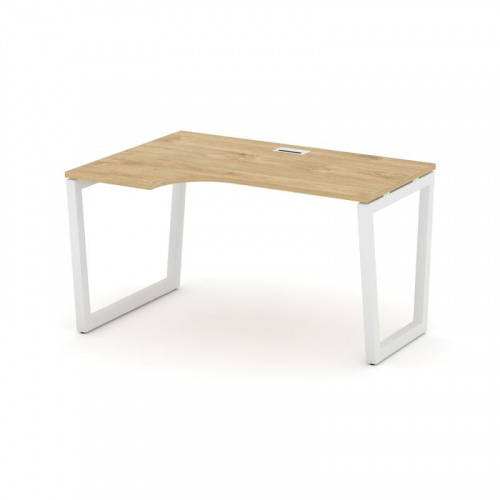 Style Project Стол рабочий эргоном. SN-5T2.SPA-021(L) Акация Лорка/Металл Антрацит/Заглушка Пластик фото 3