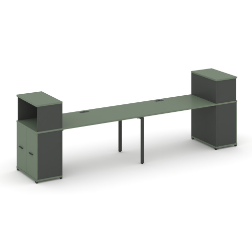 Бенч-система с опорными распашными шкафами Concept CN.ORS-225 фото 2