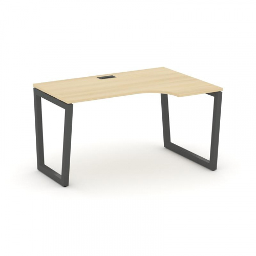 Style Project Стол рабочий эргоном. SN-5T2.SPA-011(R) Акация Лорка/Металл Антрацит/Заглушка Пластик фото 28