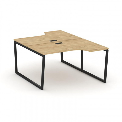 Style Project Рабочая станция эргоном. SN-4T2.DRPA-021 Акация Лорка/Металл Антрацит/Заглушка Пластик