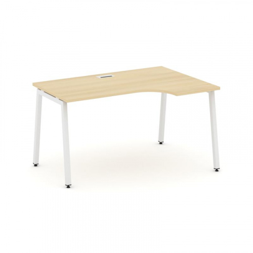 Style Project Стол рабочий эргоном. SN-4A.SPA-002(R) Дуб Табак/Металл Белый 1580*600/980*750 фото 19