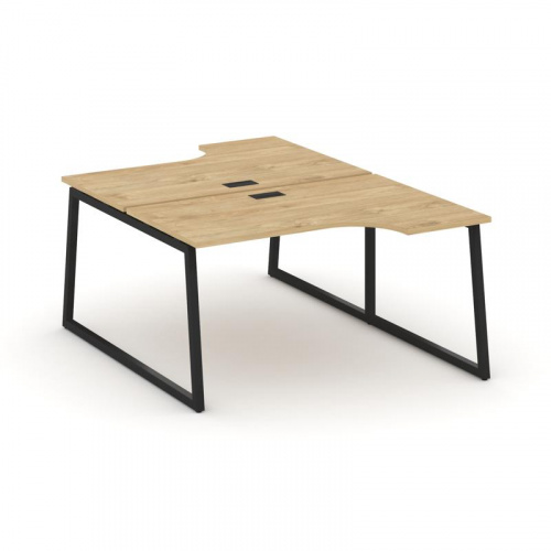 Style Project Рабочая станция эргоном. SN-4T1.DRPA-021 Акация Лорка/Металл Антрацит/Заглушка Пластик