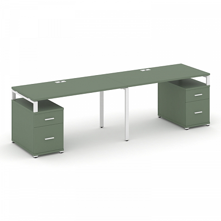 Бенч-система на 2 места с 2 опорными тумбами Concept CN.ORS-324