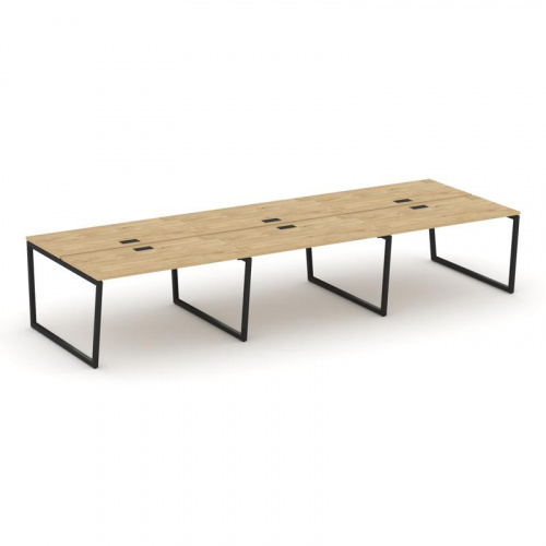 Style Project Рабочая станция 2-х сторон. SN-4T2.DRS-073 Акация Лорка/Металл Антрацит/Заглушка Пласт