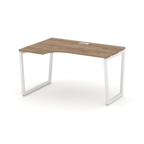 Style Project Стол рабочий эргоном. SN-4T2.SPA-021(L) Акация Лорка/Металл Антрацит/Заглушка Пластик фото 10