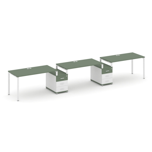 Бенч-система на 3 места с 2 опорными тумбами Concept CN.ORS-328 фото 5