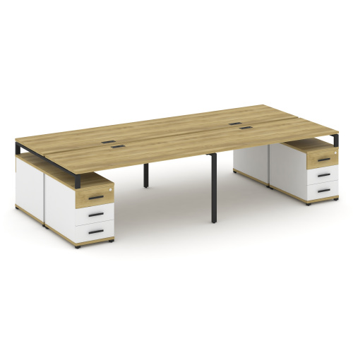 Бенч-система на 4 места с 2 опорными тумбами Concept CN.DRS-328 фото 6