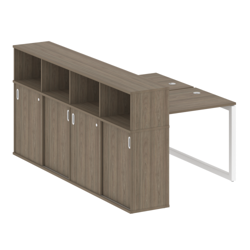 Бенч-система с шкафом-купе на О-обр. м/к Metal System Quattro 50БО.РС-СШК-4.1 фото 3