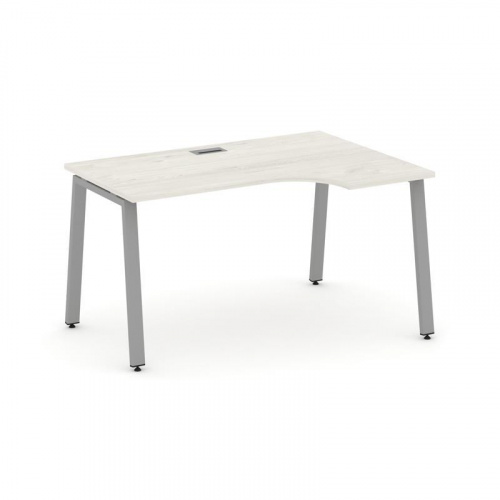 Style Project Стол рабочий эргоном. SN-6A.SPA-012(R) Тиквуд Светлый/Металл Антрацит 1580*700/980*750 фото 14