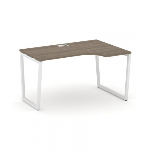 Style Project Стол рабочий эргоном. SN-4T2.SPA-001(R) Акация Лорка/Металл Антрацит/Заглушка Пластик фото 14