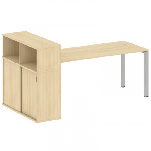 Стол письменный с шкафом-купе на П-обр. м/к Metal System БП.РС-СШК-3.5 фото 11