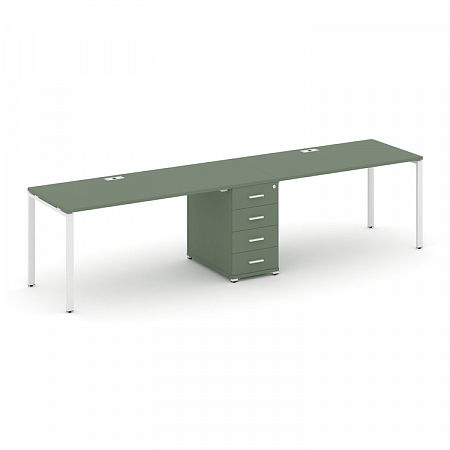 Бенч-система на 2 места с 1 опорной тумбой Concept CN.ORS-404