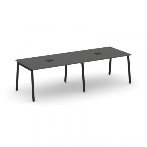 Style Project Стол переговорный SN-4A.SPRG-012 Дуб Наварра/Металл Белый 2360*980*750 фото 5