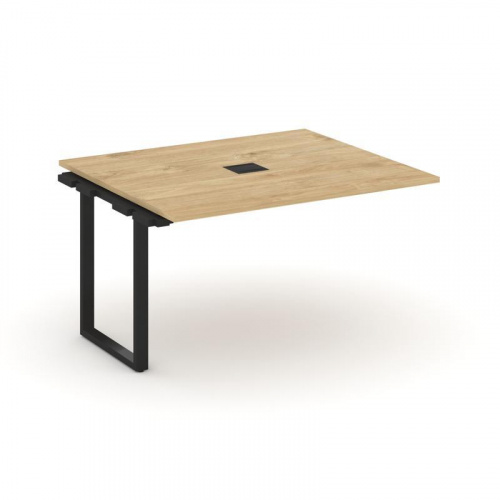 Style Project Проходной наб. элем. перег. стола SN-6O.NSPRG-033 Дуб Наварра/Металл Белый 1380*1180*7 фото 21