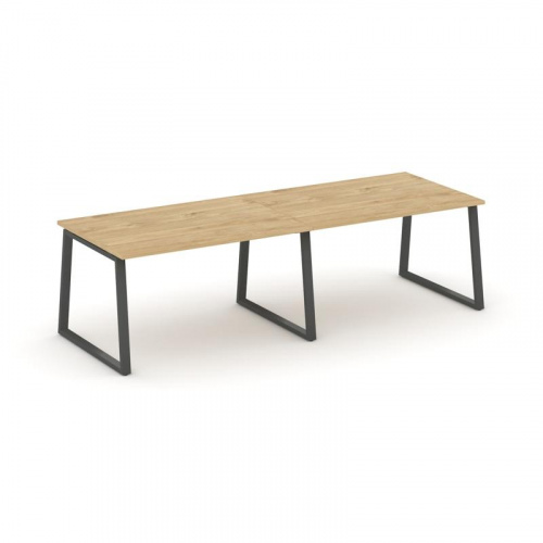 Style Project Стол переговорный SN-6T1.SPRG-014.3 Акация Лорка/Металл Антрацит 3160*980*750 фото 9