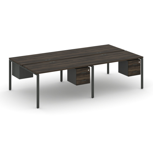 Бенч-система на 4 места с подвесными тумбами Concept CN.DRS-134 фото 3